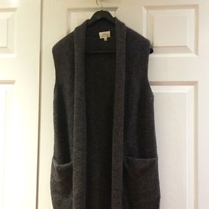 WILFRED VEST in soft multi color in brown two front pockets size s